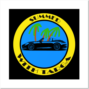 Summer with sportscar Posters and Art